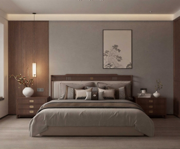 New Chinese Style Bedroom-ID:346379047