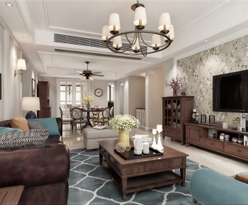 American Style A Living Room-ID:302875048