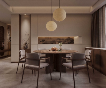New Chinese Style Dining Room-ID:211026916
