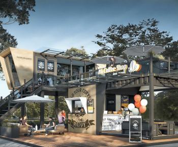 Modern Building Appearance-ID:436480024