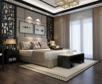 New Chinese Style Bedroom-ID:213437082