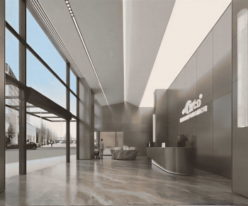 Modern Office Reception Desk-ID:266220094