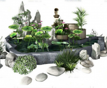 New Chinese Style Rockery Waterscape-ID:559771112