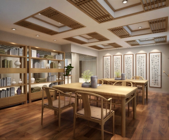 New Chinese Style Bookstore Book Bar-ID:257389531