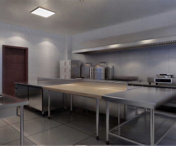 Modern Central Kitchen-ID:613617909