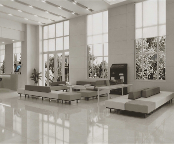 Modern Office Reception Desk-ID:875014073