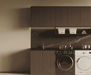 Modern Laundry Cabinet-ID:540533071