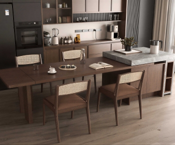 Modern Dining Table And Chairs-ID:371083972