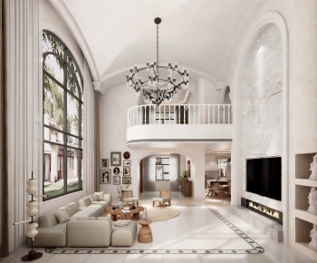 Modern A Living Room-ID:615396028
