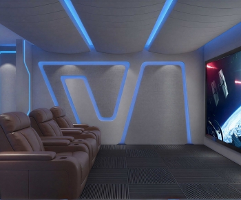 Modern Audiovisual Room-ID:649895911