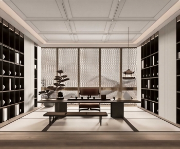 New Chinese Style Tea House-ID:181657083
