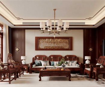 Chinese Style A Living Room-ID:993801126