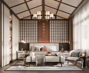New Chinese Style Bedroom-ID:287576915