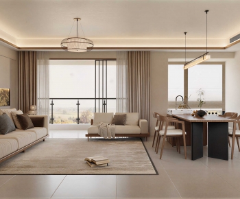 New Chinese Style A Living Room-ID:639142042