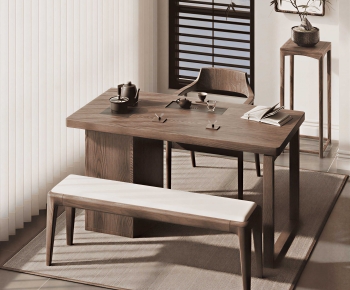 New Chinese Style Tea Tables And Chairs-ID:219513899