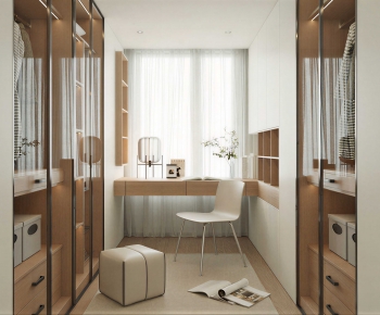 Modern Clothes Storage Area-ID:225620319