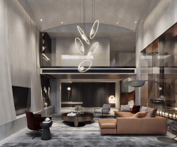 Modern A Living Room-ID:671742922