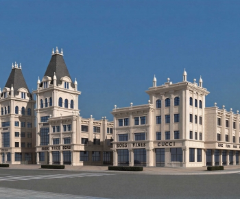 European Style Appearance Of Commercial Building-ID:478852995