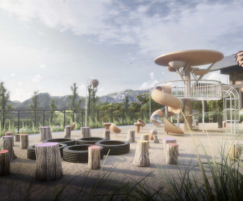 Modern Park Landscape-ID:452795981