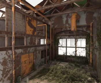 Industrial Style Factory Floor/warehouse-ID:873692042