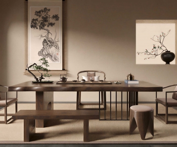 New Chinese Style Tea Tables And Chairs-ID:947896965