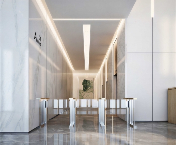 Modern Office Reception Desk-ID:942729009