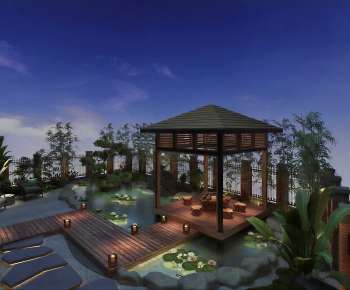 New Chinese Style Courtyard/landscape-ID:115696919