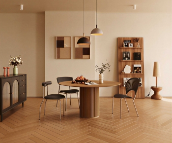 Wabi-sabi Style Dining Room-ID:847158914
