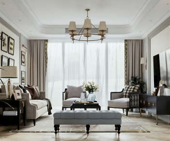American Style A Living Room-ID:390229942