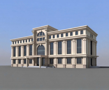 European Style Appearance Of Commercial Building-ID:135749106