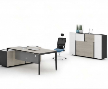 Modern Office Desk And Chair-ID:826170471