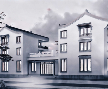 New Chinese Style Residential Building-ID:251322033