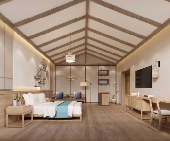 New Chinese Style Bedroom-ID:521627901