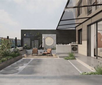 Modern Courtyard/landscape-ID:991400965
