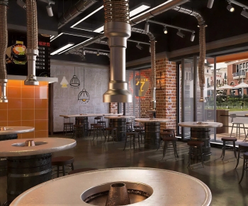 Industrial Style Barbecue Restaurant-ID:938277011