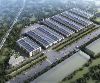 Modern Architectural Bird's-eye View Planning-ID:318880088