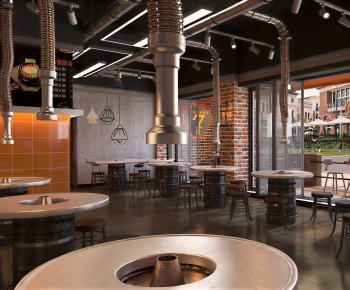 Industrial Style Restaurant-ID:618159063