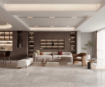 Modern A Living Room-ID:384537942