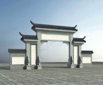 New Chinese Style Decorated Archway-ID:751197104