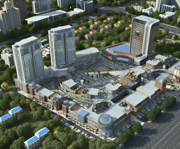 Modern Architectural Bird's-eye View Planning-ID:650362013