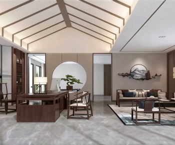 New Chinese Style Manager's Office-ID:648041969