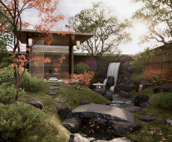 Japanese Style Courtyard/landscape-ID:241224055