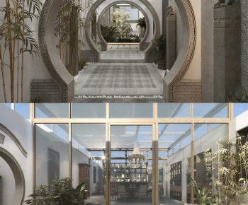 New Chinese Style Courtyard/landscape-ID:773749432