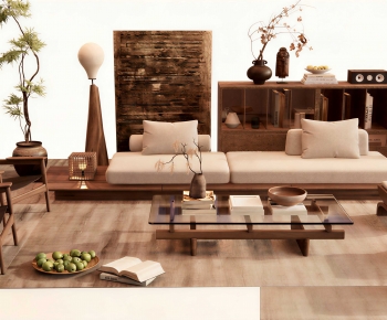 Japanese Style Sofa Combination-ID:391767984