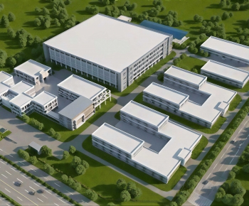 Modern Architectural Bird's-eye View Planning-ID:662383081