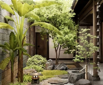 Japanese Style Courtyard/landscape-ID:344058997