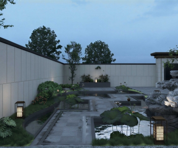 New Chinese Style Courtyard/landscape-ID:761060951