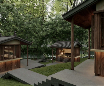 Japanese Style Courtyard/landscape-ID:743504053