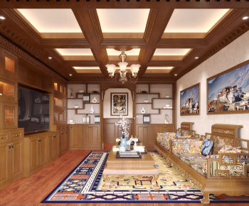 Chinese Style A Living Room-ID:277865895