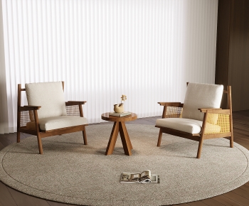 Wabi-sabi Style Lounge Chair-ID:307866109
